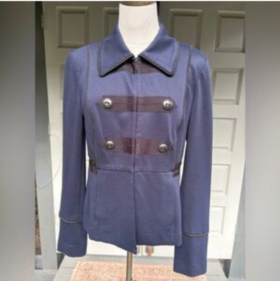 Cute womens Navy Blue/black jacket, size medium - Picture 1 of 10